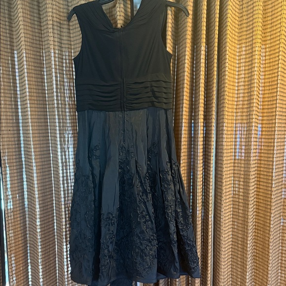 Elegant Black Sleeveless Dress by Adrianna Papell - Picture 6 of 9